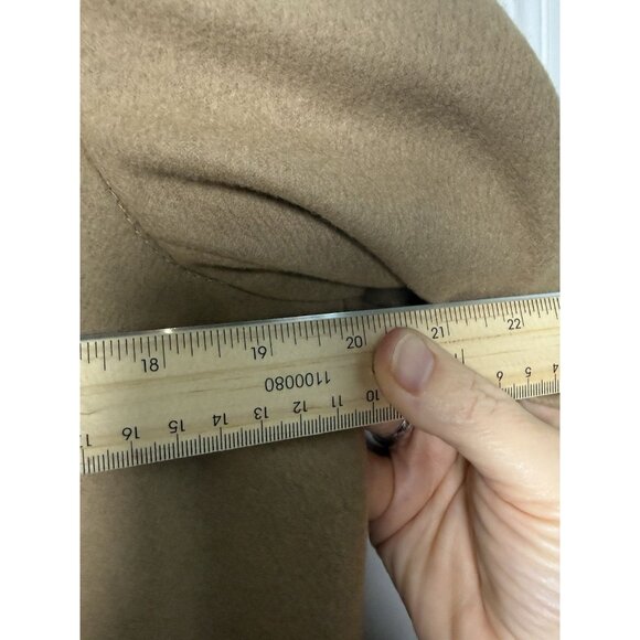 J.Crew Nello Gori Capella Wool Cashmere Coat Size 2 EUC Camel Tan - Picture 12 of 12